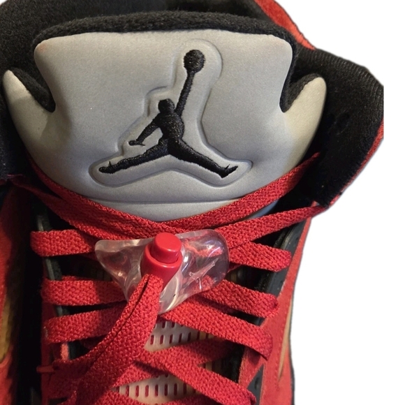2009 Nike Air Jordan 5 Retro DMP "Raging Bull Red Suede"  136027-601 US Sz 10.5. - Picture 5 of 16